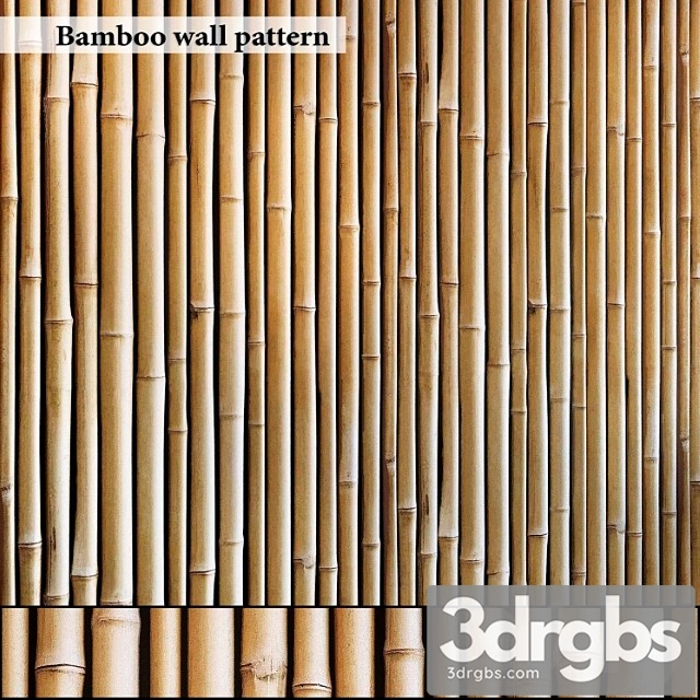 Bamboo wall seamless