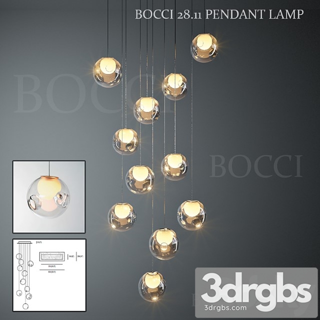 Bocci 28 11 Pendant Lamp Rectangle