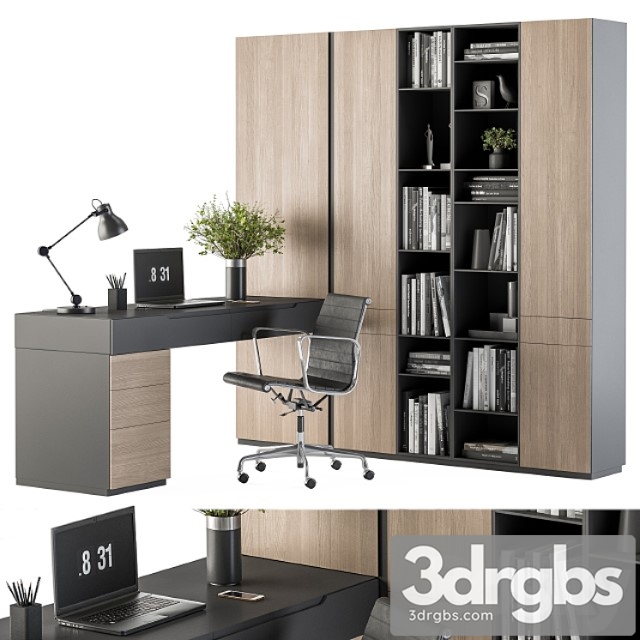 Office furniture wardrobe and table - home office 36 2