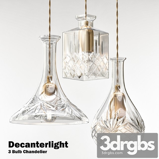 Decanterlight 3 Bulb Chandelier