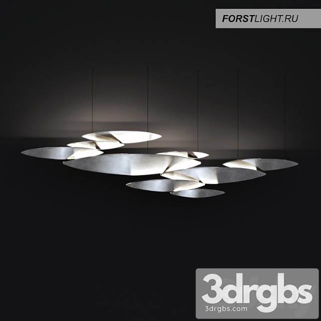 Pendant lamp forstlight i lucci argentati 14