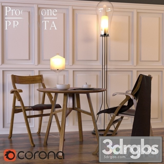 Produzione Privata Table and Chair