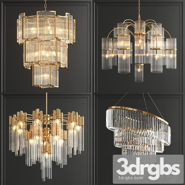 Collection of modern crystal chandeliers