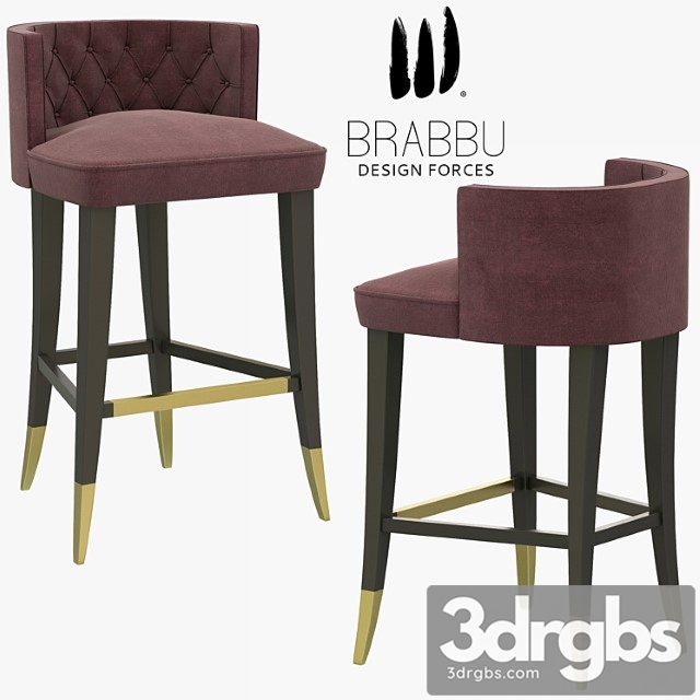Brabbu bourbon counter stool 2