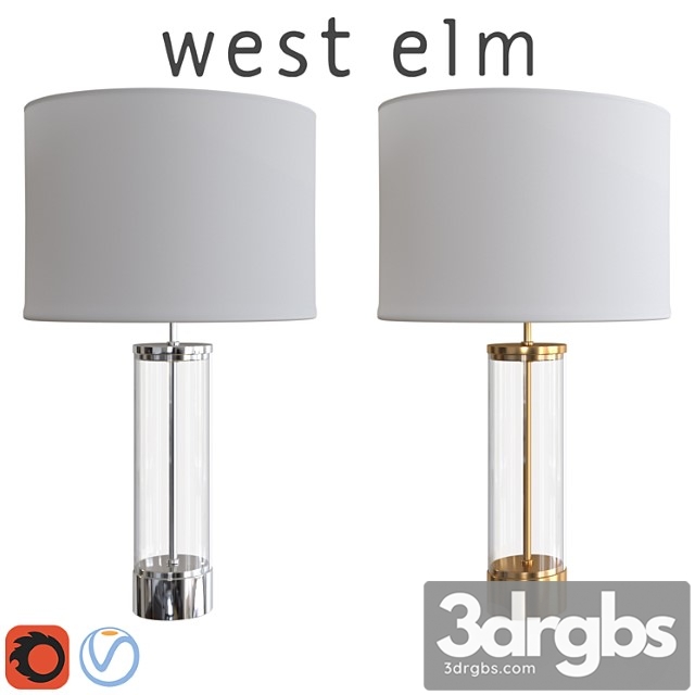 West elm acrylic column