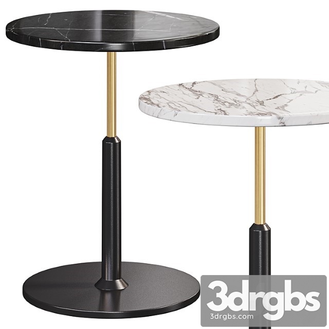 Modern Black Round Bar Table