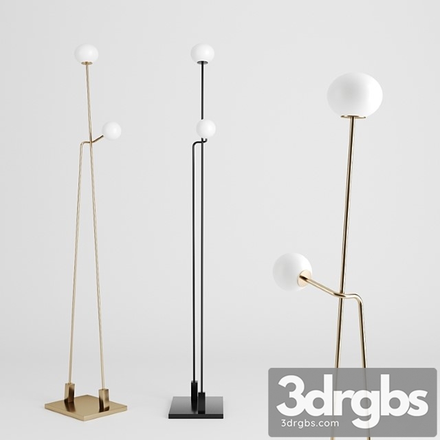 Tempo floor lamp by atelier de troupe