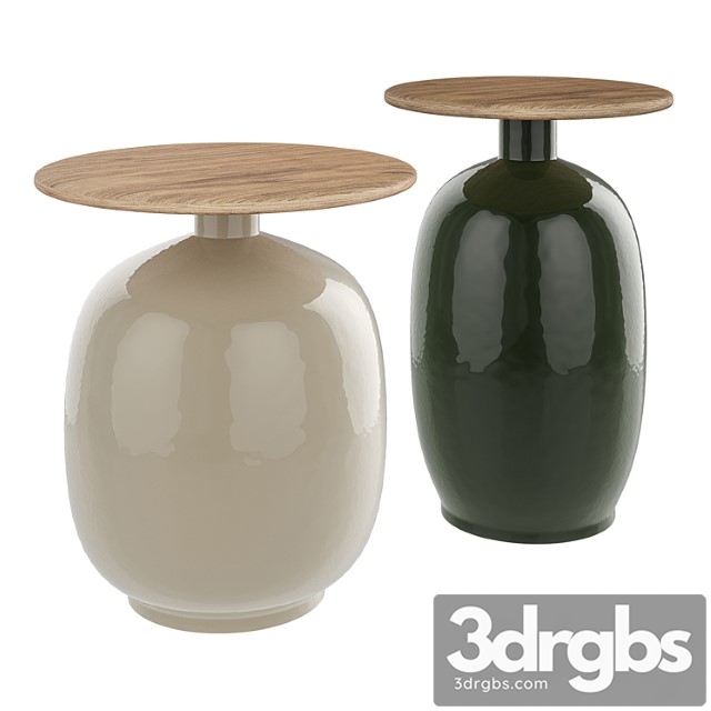 Blow side table set by gloster