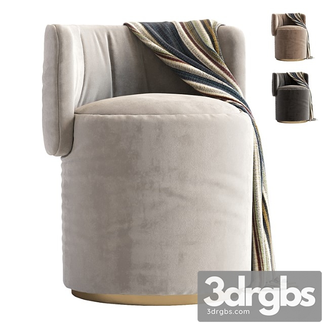 Love seat pouf rugiano