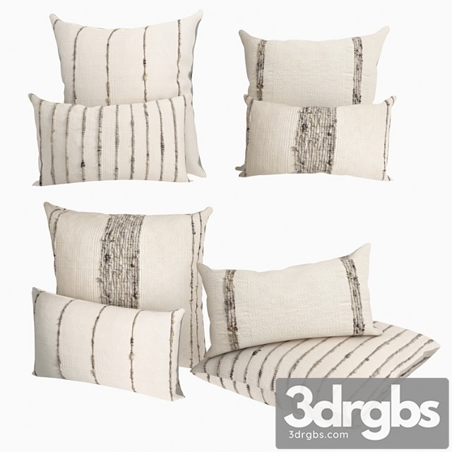 Pillows restoration hardware collection handwoven marled stripe