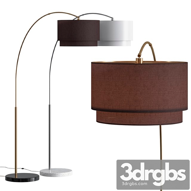 Crate and barrel meryl arc floor lamp