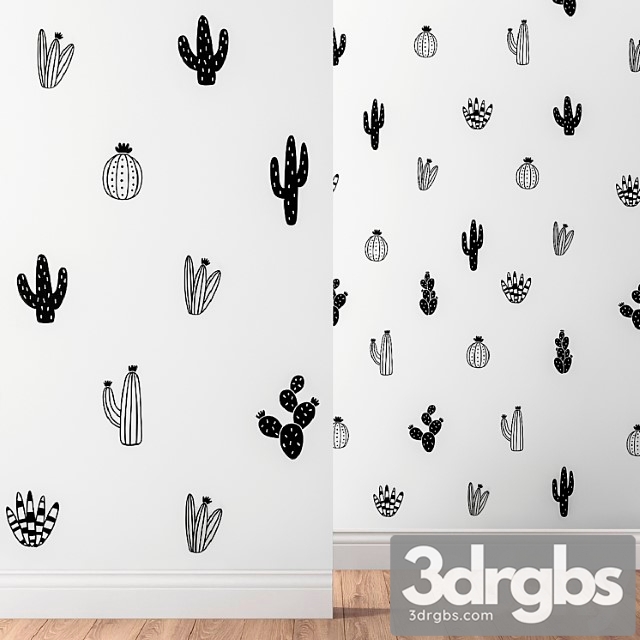 Kenna Sato Designs Collection Cactus Wall Decals