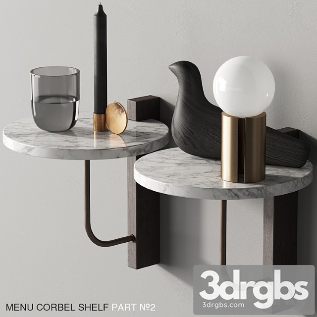 140 Menu Corbel Shelf by Kroyer Sets Lassen P02