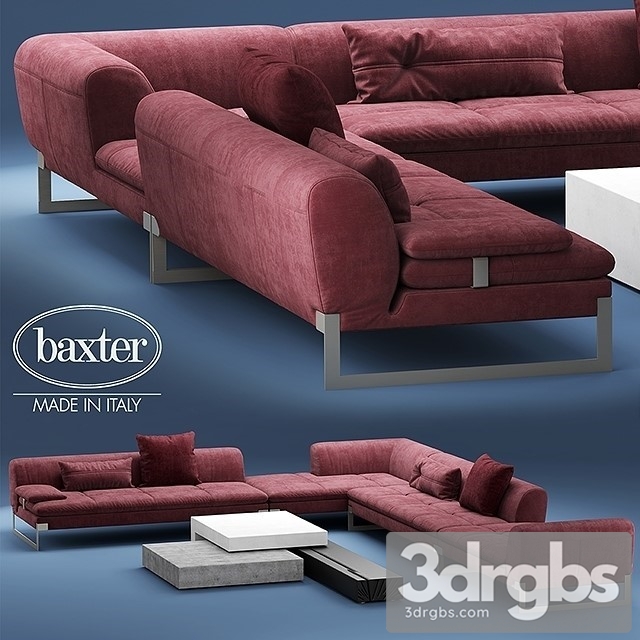 Baxter Viktor Corner Sectional Leather Sofa 01