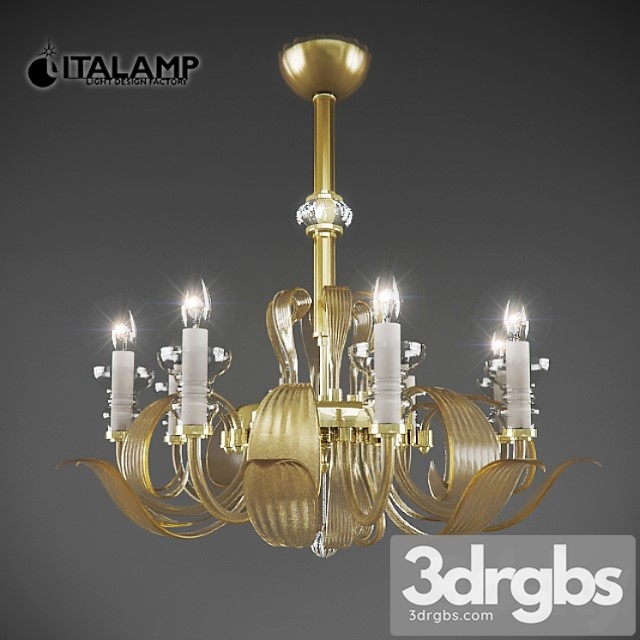 Chandelier Italamp 550 8 Amber