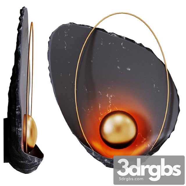Sconce ginger & jagger pearl black wall lamp