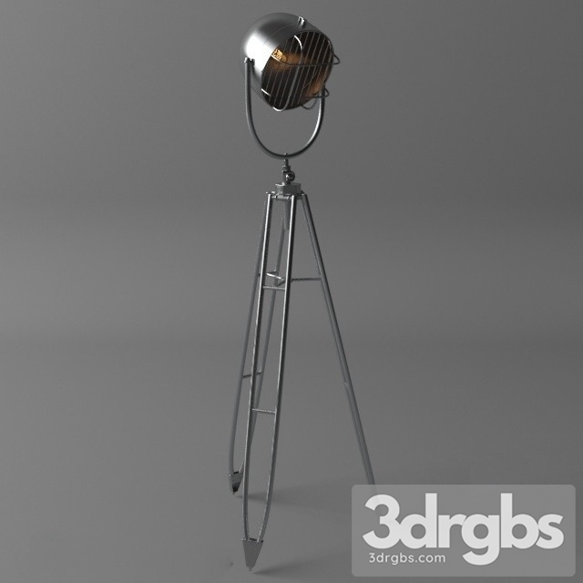 Vista Shiny Chrome Floor Lamp