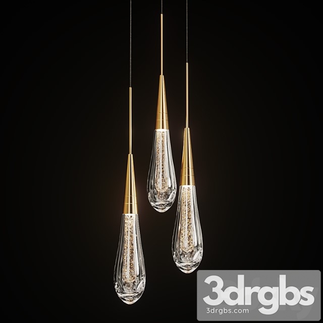 Drop shaped pendant lamp fial