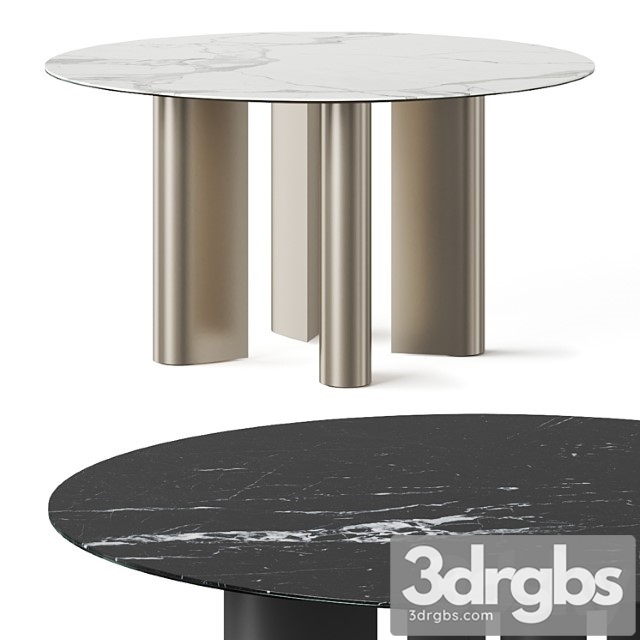 Bonaldo Geometric Round Dining Table