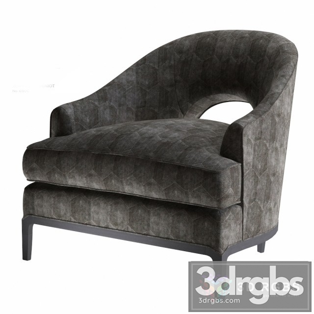 Baker Carnelian Lounge Chair 6180C