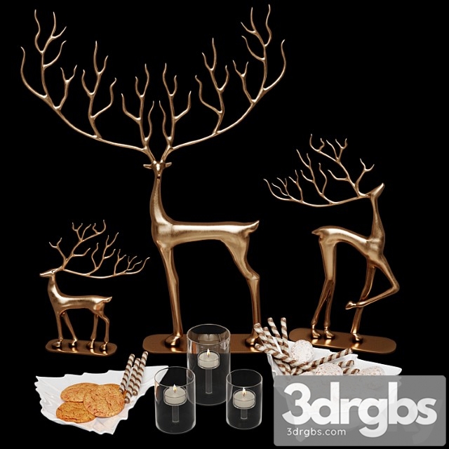 Decorative set Set with deer