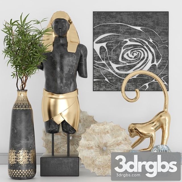Decorative set in the style of egypt