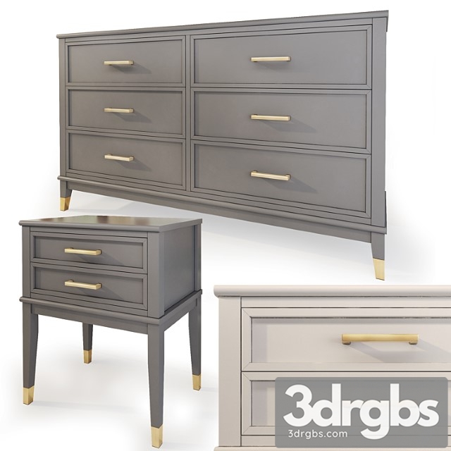 Chest and drawer westerleigh. dresser, nightstand by cosmopolitan 2