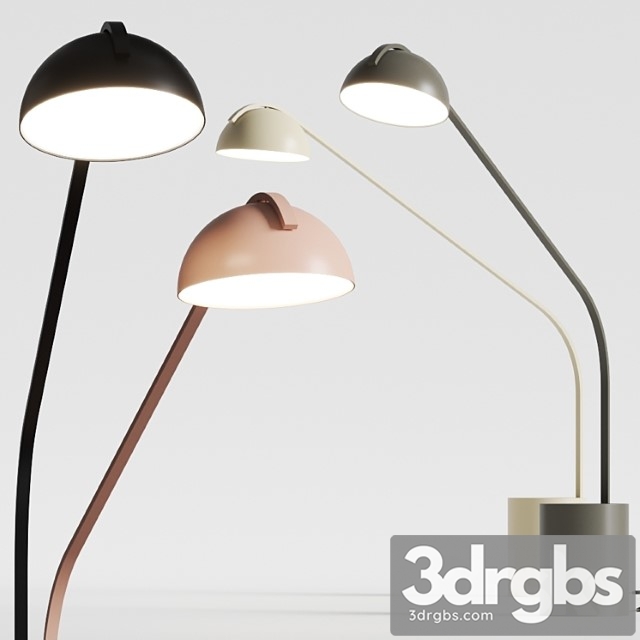 Kettal half dome arc floor lamps