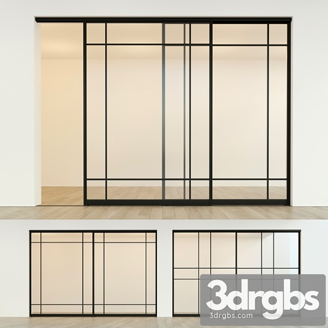 Sliding partition door 12