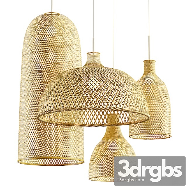 Aliexpress rattan chandelier set_1