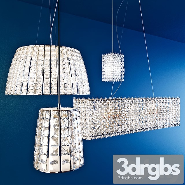 Crystal chandelier set