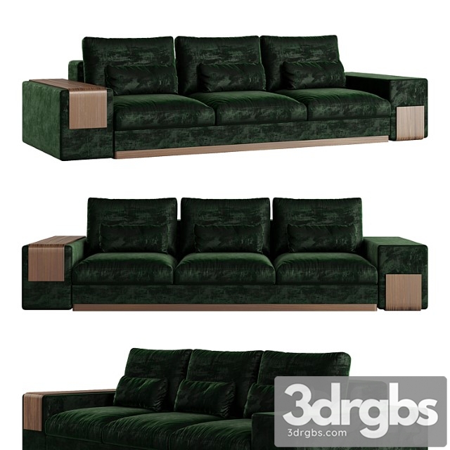 Mies 3 Seat Sofa By Alma De Luce