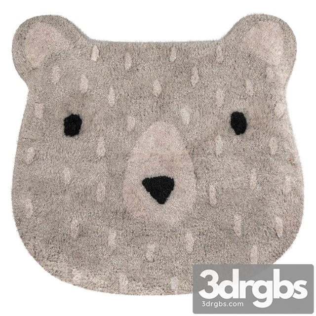 Sass & belle gray bear camp rug