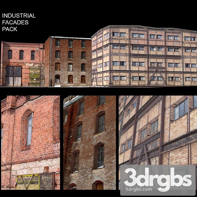 Facade For Background Vol 5 Industrial Area