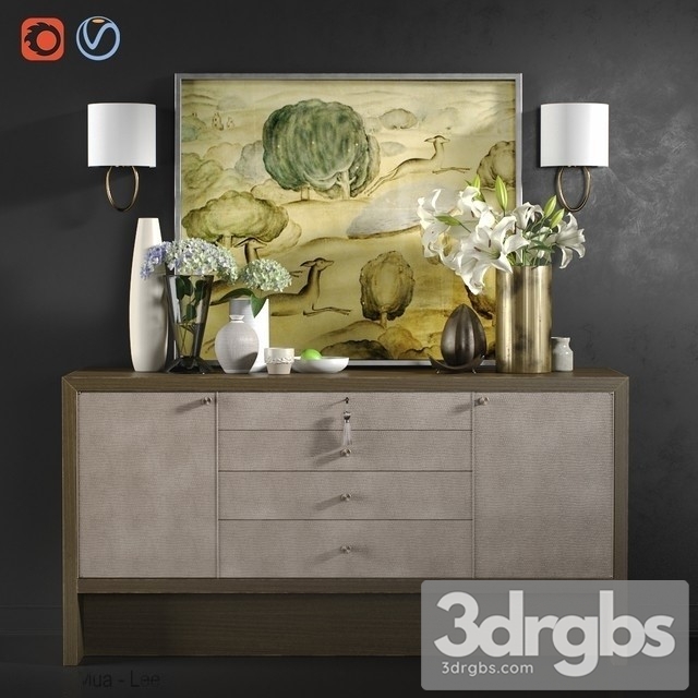 Chest Of Drawers Carmel Console With Decor