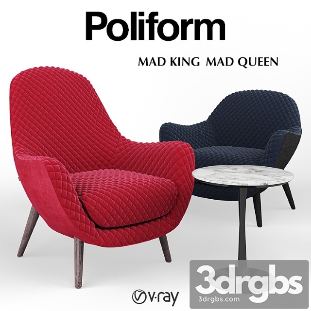 Armrests poliform mad queen and mad king