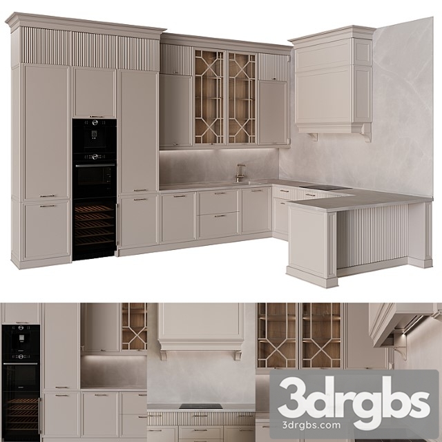 Kitchen In Neoclassical Style 34