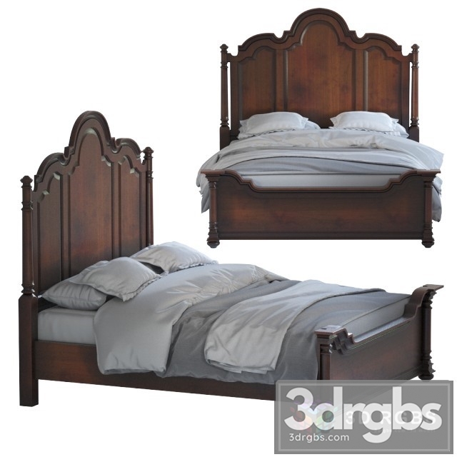 Wooden Classic Bed 2