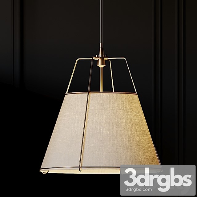 Download Conical drum pendant 2 variants model - 3DRGBs