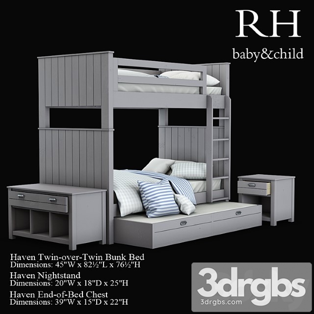 Haven Twin Over Twin Bunk Bed