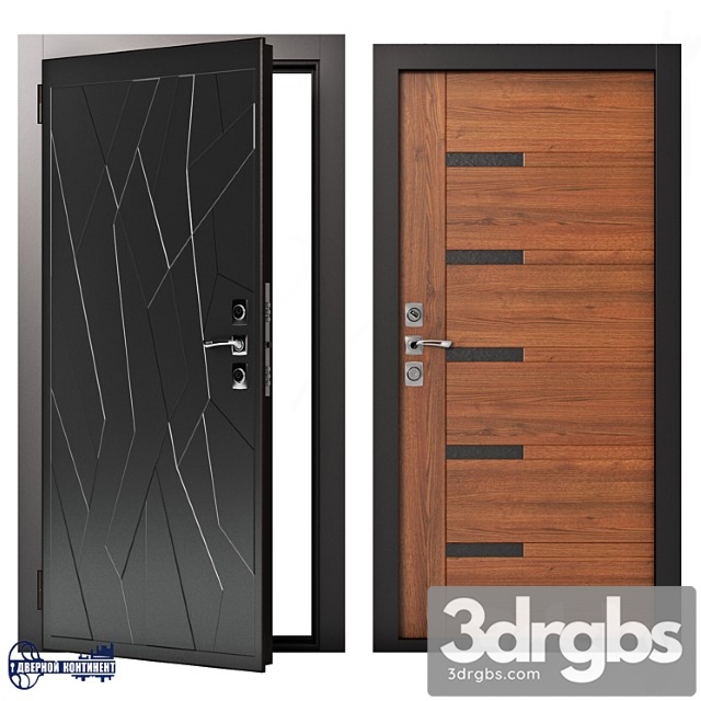 Entrance doors continent-modern