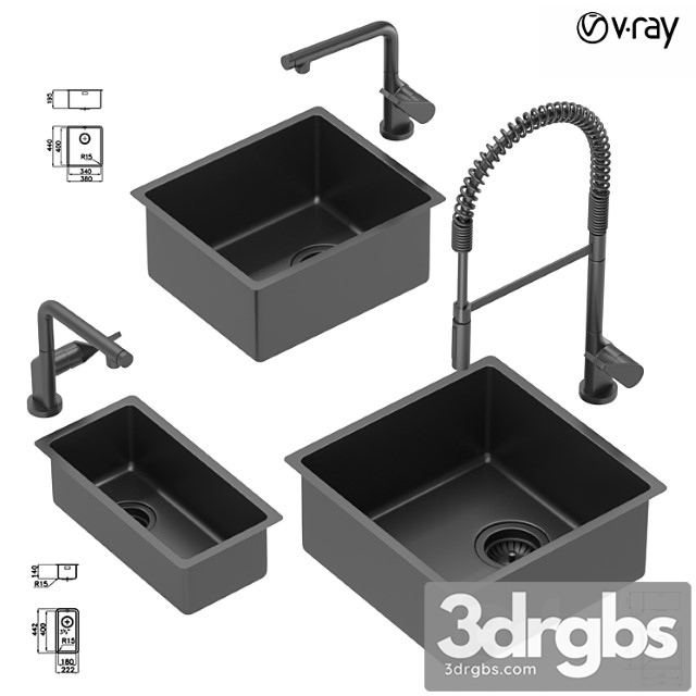 Collection Of Kitchen Sinks 02