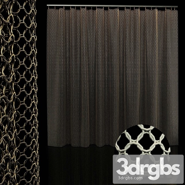 Metal chain curtain