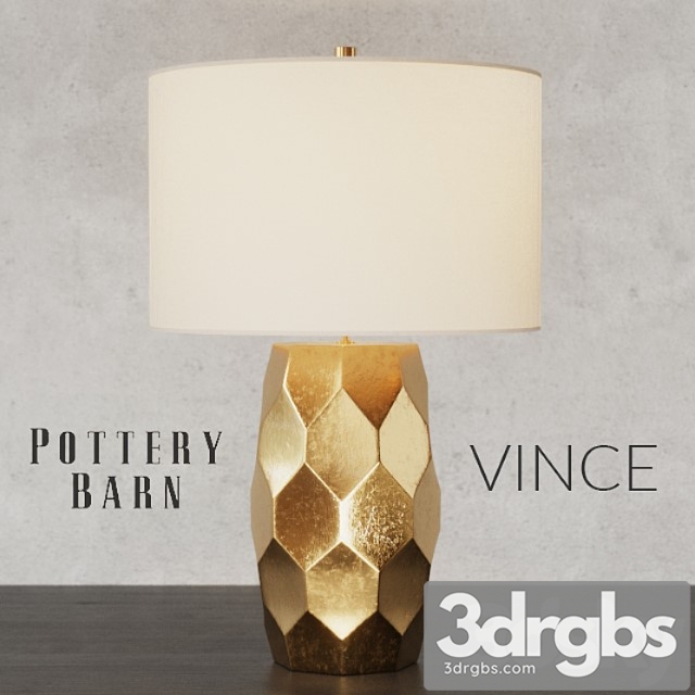 Pottery Barn Vince Faceted Table Lamp