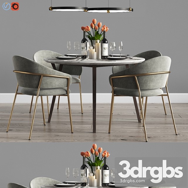 Modern dinning set 9 2