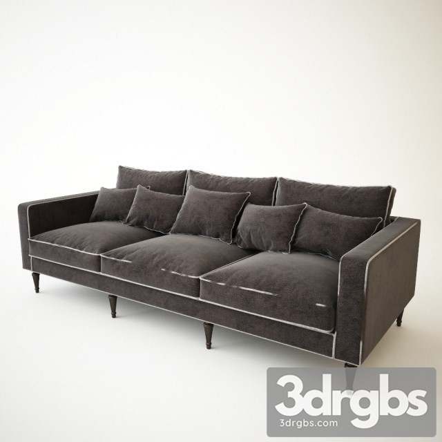 Gray Fabric Moderm Sofa