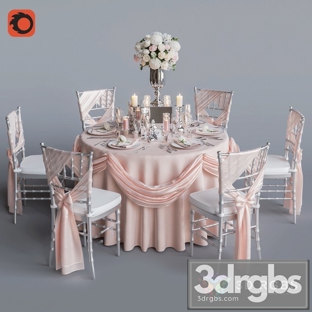 Wedding table For 6 Persons 2