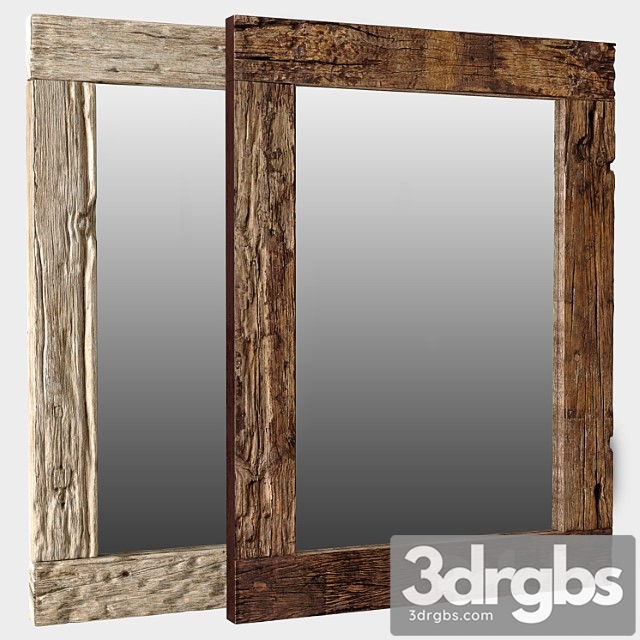 Rh reclaimed railroad ties mirror