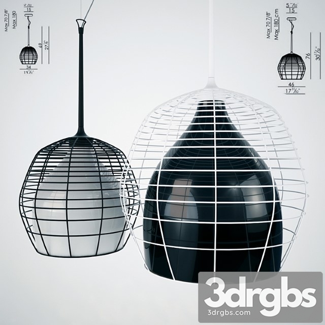 Diesel By Foscarini Cage Pendant 1