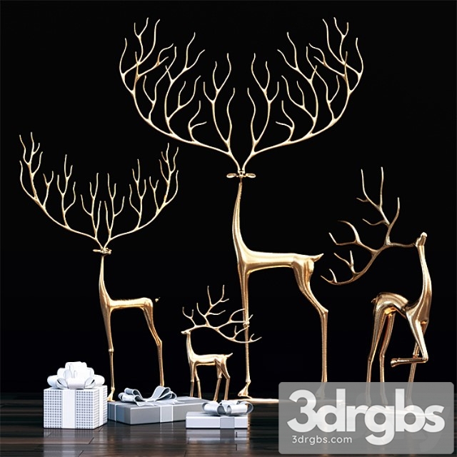 Decorative set Merry reindeer